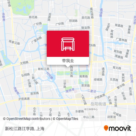 新松江路江学路地图