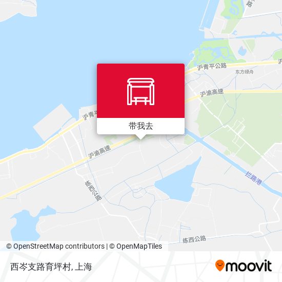 西岑支路育坪村地图