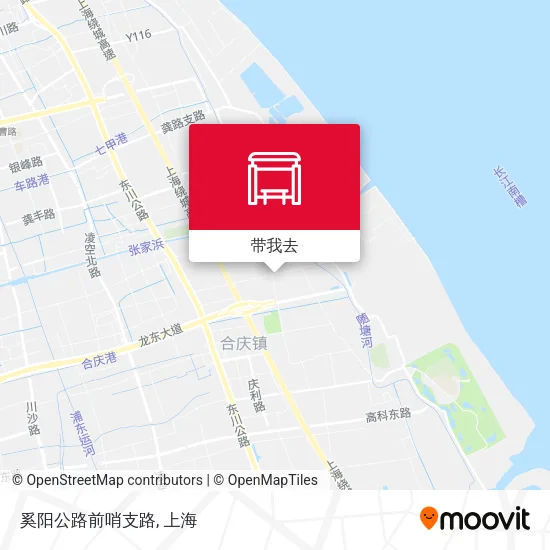 奚阳公路前哨支路地图