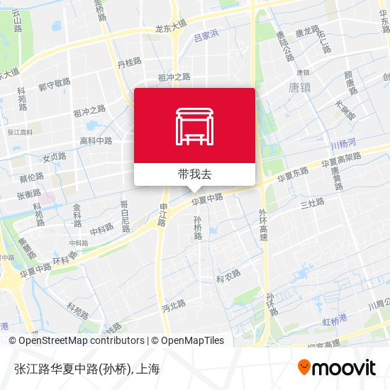 张江路华夏中路(孙桥)地图