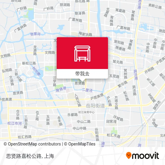思贤路嘉松公路地图