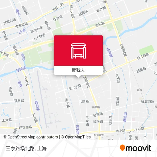 三泉路场北路地图
