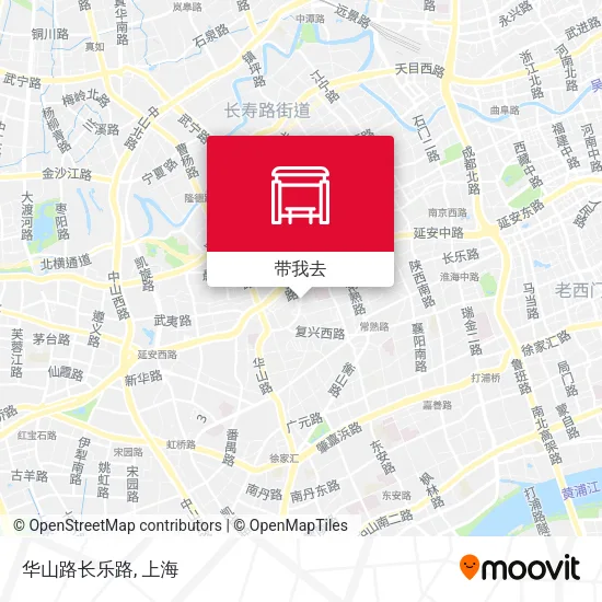 华山路长乐路地图