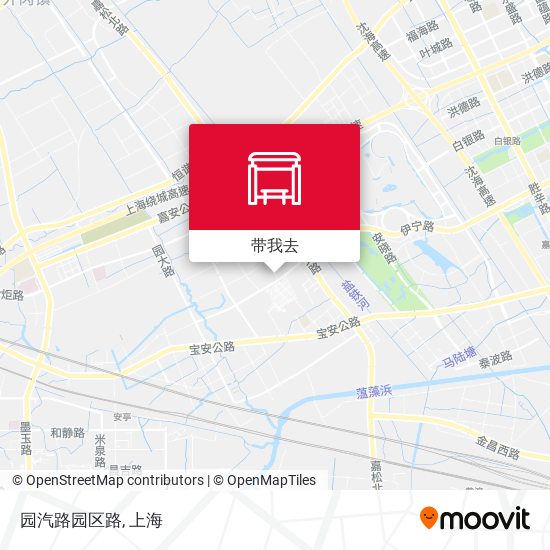 园汽路园区路地图