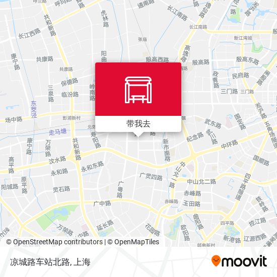 凉城路车站北路地图