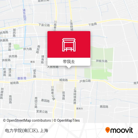 电力学院(南汇区)地图