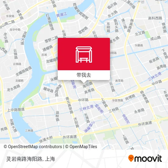 灵岩南路海阳路地图