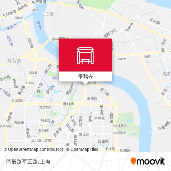 闸殷路军工路地图