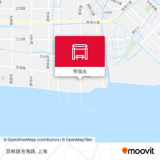 层林路沧海路地图