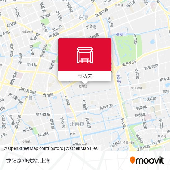 龙阳路地铁站地图