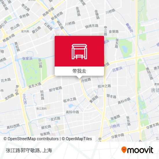 张江路郭守敬路地图