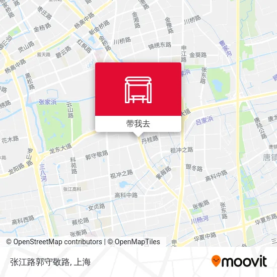 张江路郭守敬路地图