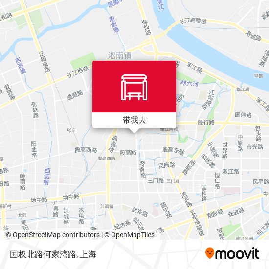 国权北路何家湾路地图