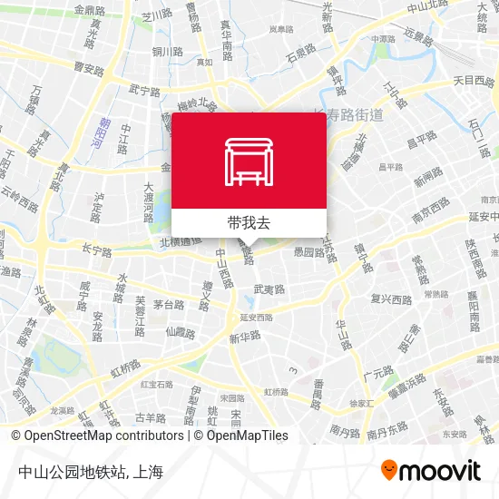 中山公园地铁站地图