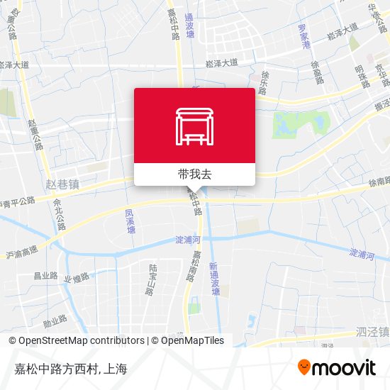 嘉松中路方西村地图