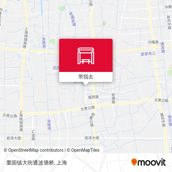 重固镇大街通波塘桥地图