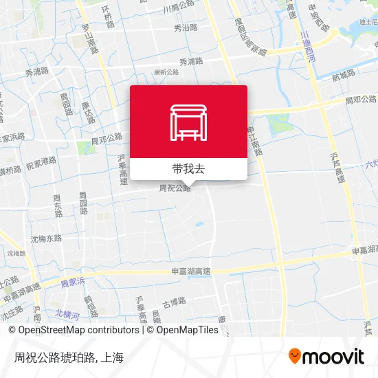 周祝公路琥珀路地图