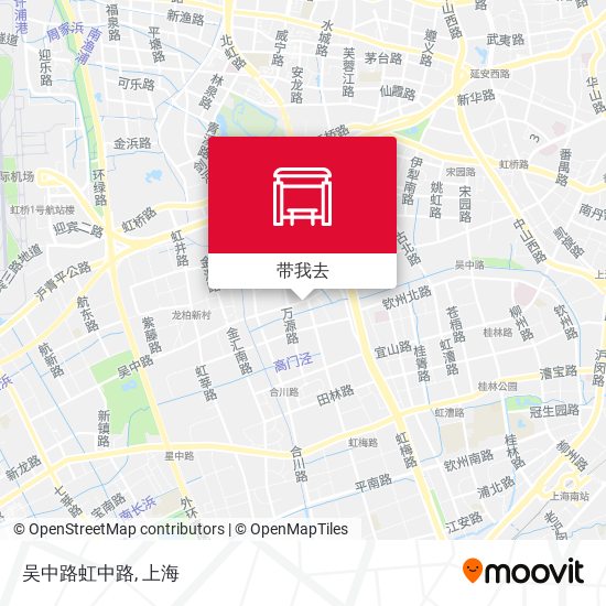 吴中路虹中路地图