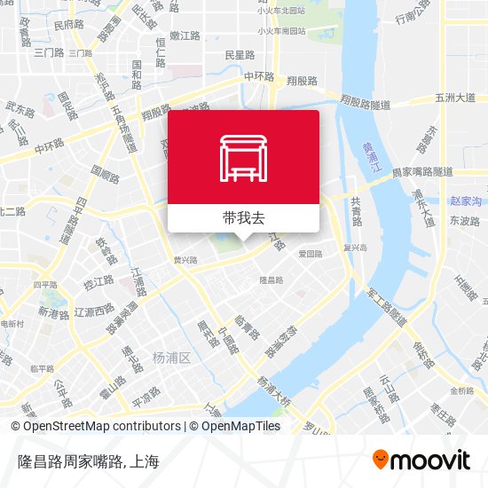 隆昌路周家嘴路地图