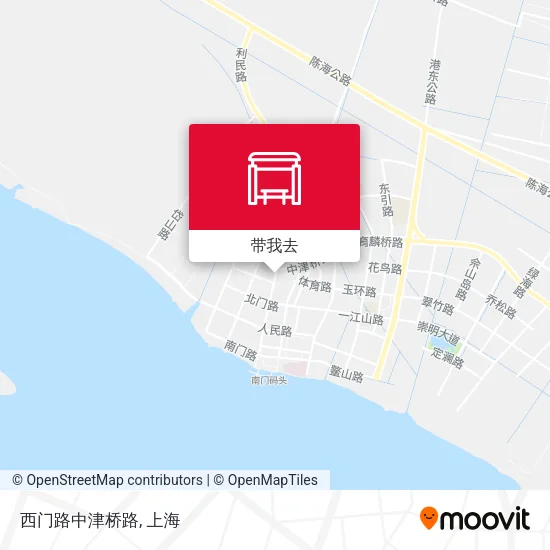 西门路中津桥路地图