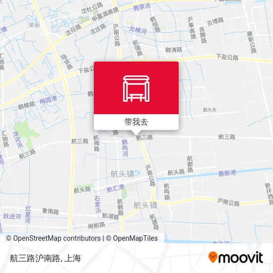 航三路沪南路地图