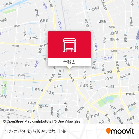江场西路沪太路(长途北站)地图