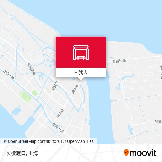 长横渡口地图
