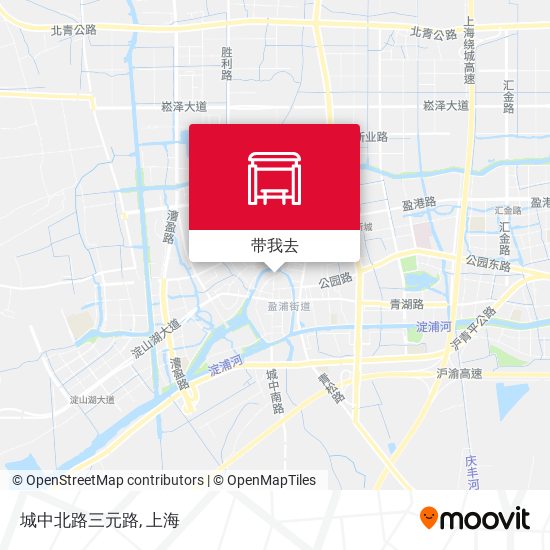 城中北路三元路地图