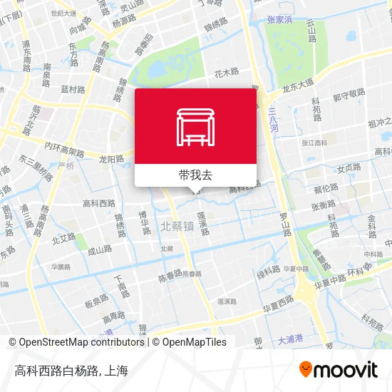 高科西路白杨路地图
