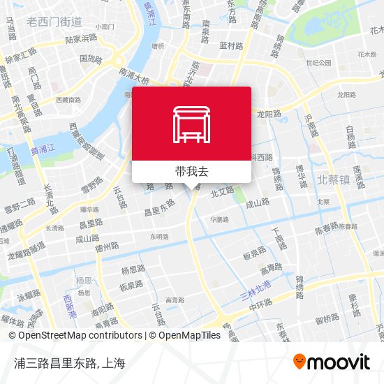 浦三路昌里东路地图