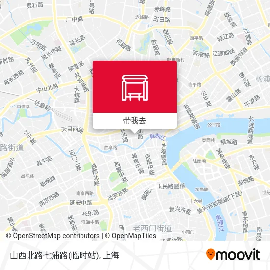 山西北路七浦路(临时站)地图