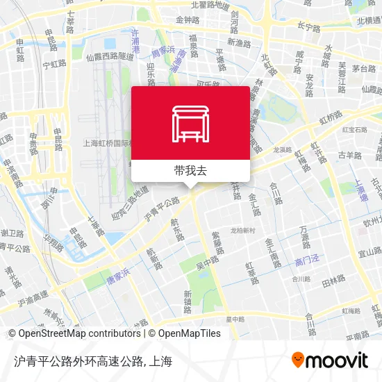 沪青平公路外环高速公路地图