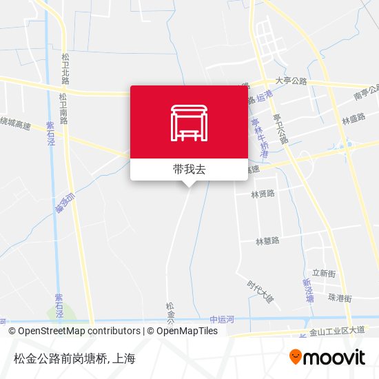 松金公路前岗塘桥地图