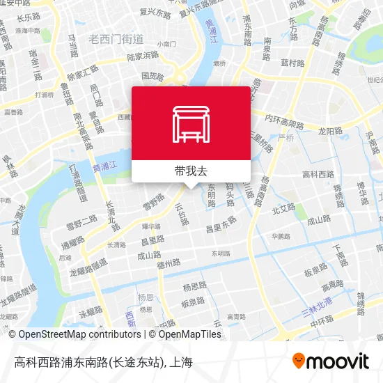 高科西路浦东南路(长途东站)地图
