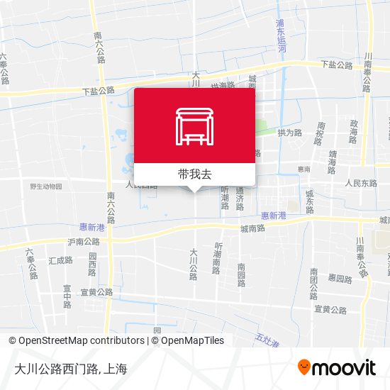 大川公路西门路地图