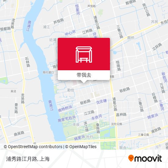 浦秀路江月路地图