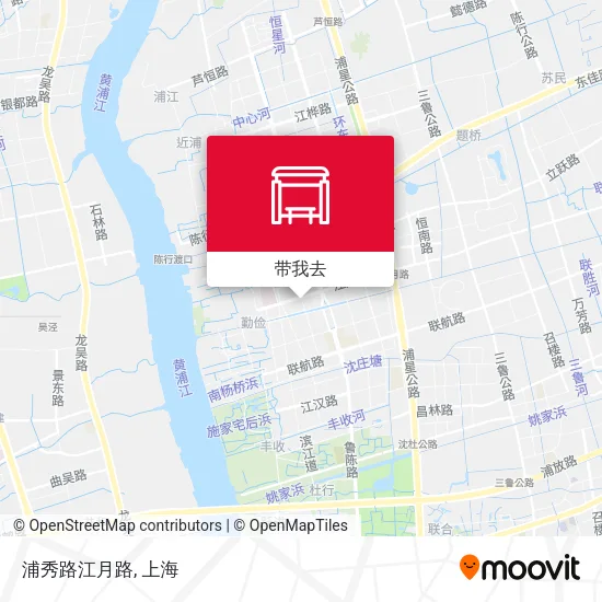 浦秀路江月路地图