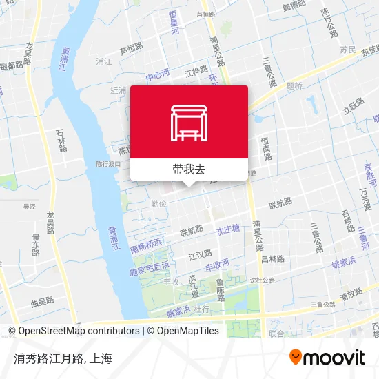 浦秀路江月路地图