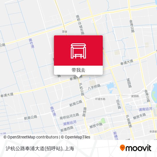 沪杭公路奉浦大道(招呼站)地图