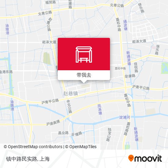 镇中路民实路地图