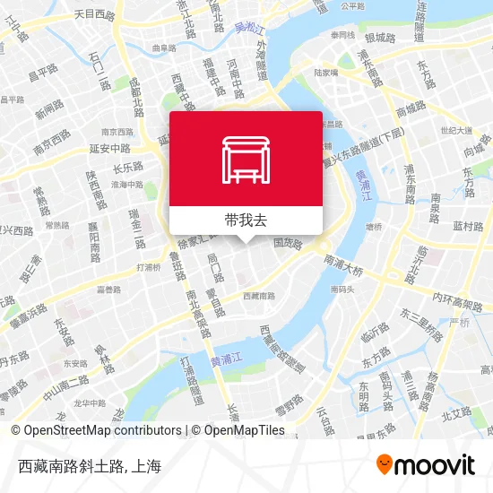 西藏南路斜土路地图