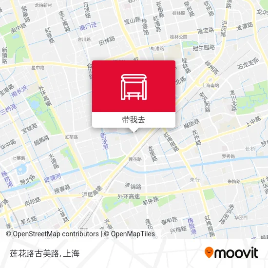 莲花路古美路地图