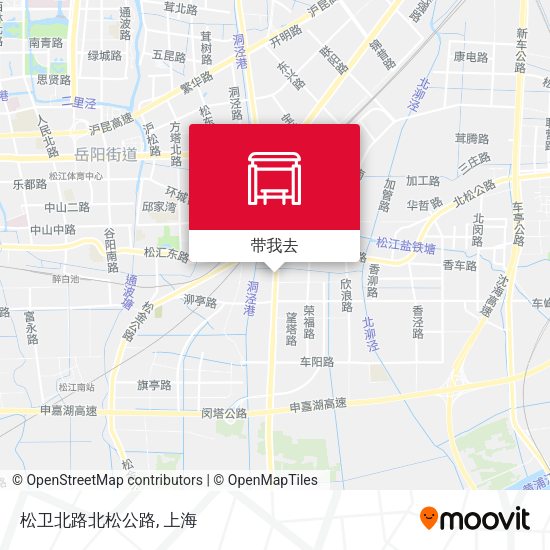 松卫北路北松公路地图