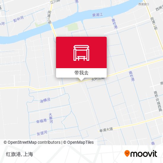 红旗港地图