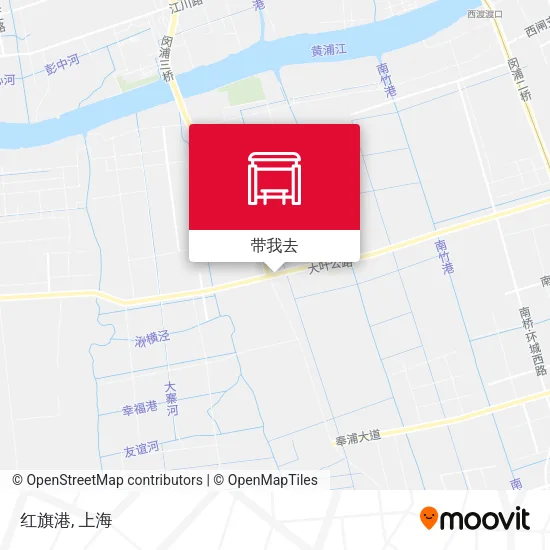 红旗港地图