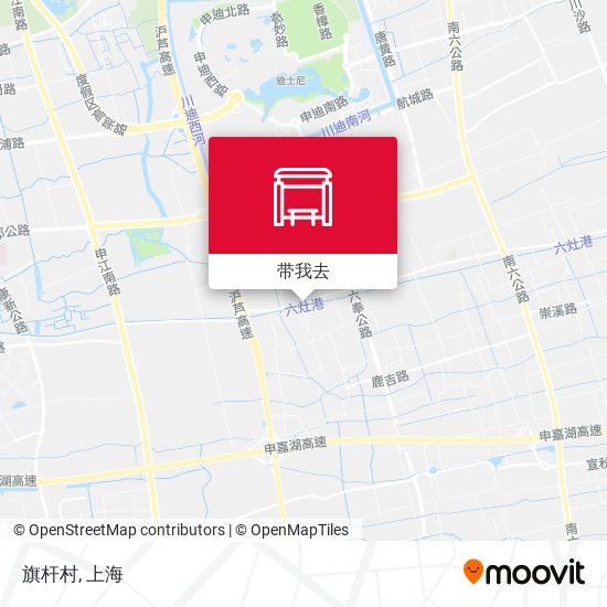 旗杆村地图