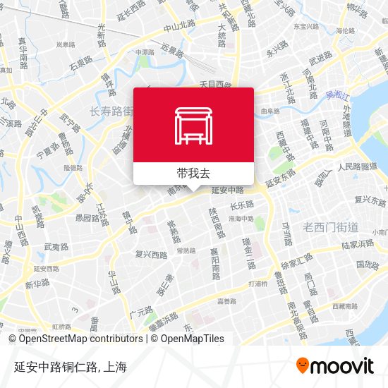 延安中路铜仁路地图