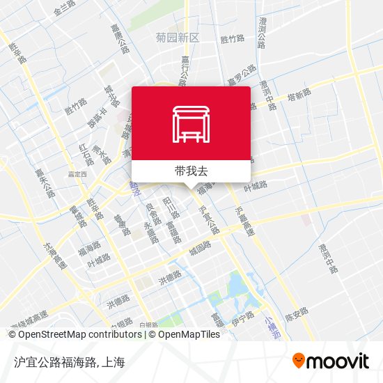 沪宜公路福海路地图