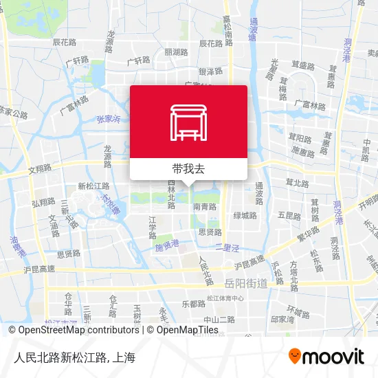 人民北路新松江路地图
