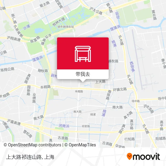 上大路祁连山路地图